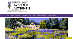 Desktop Screenshot of cowichanvalleylavender.com